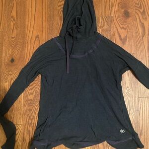 ALO Yoga dark blue XS Hooded Top